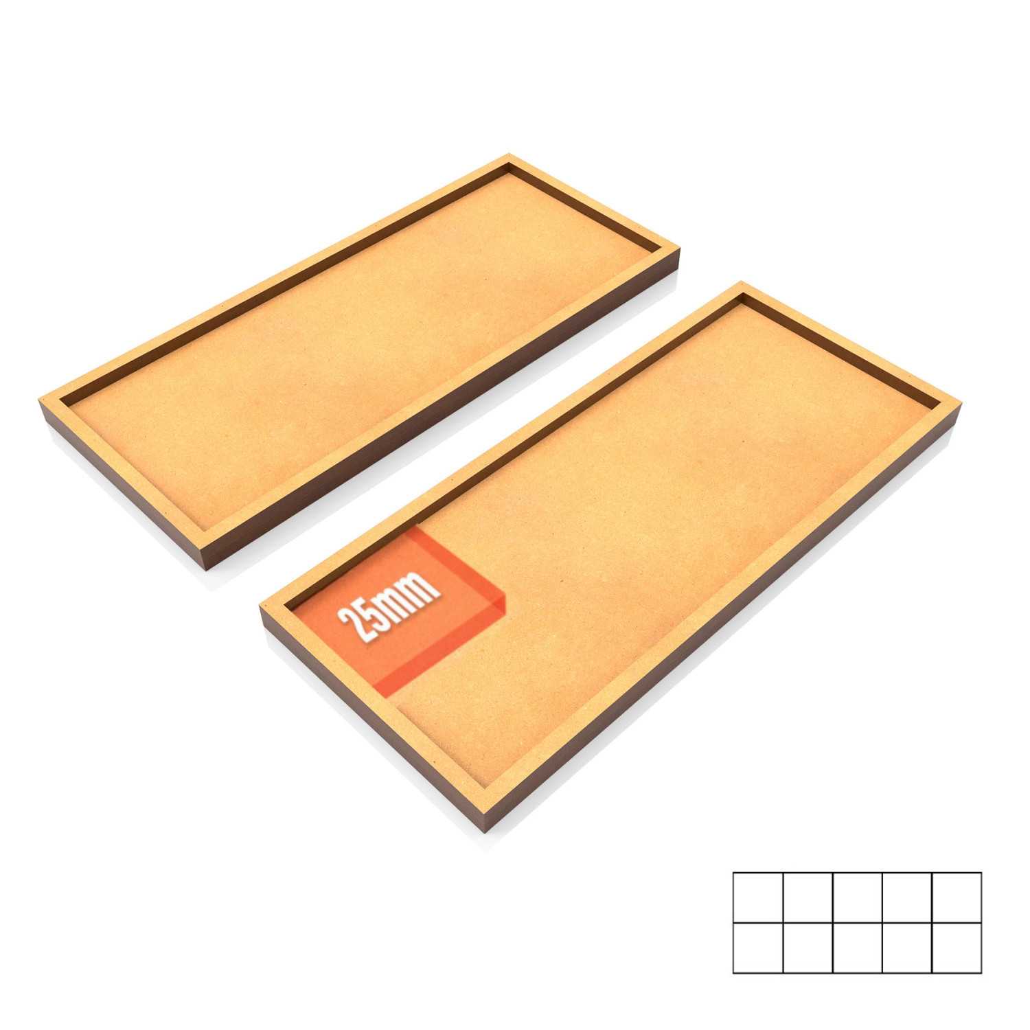 MDF Movement Trays 125x50mm | Old World Movement trays