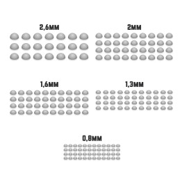 3D Printed Set - Micro Rivets - Round | Weapons and vehicle accessories
