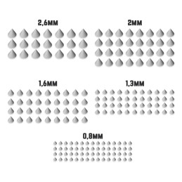 Set stampato in 3D - Borchie a Cono | Scudi e Spallacci