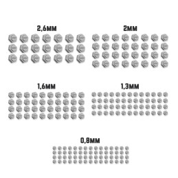 3D Druck - Modellbau Nieten - Sechskant | Schilde und Schulterpolster