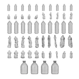 Set imprimé en 3D - Bouteilles d'eau