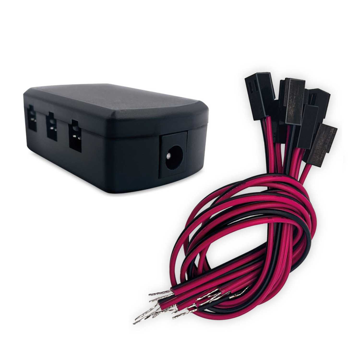 Splitter HUB a 6 porte + 6 cavi di collegamento rapido | Elettronica per Modellini