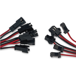 6 connecteurs rapides mâles et 6 femelles | Électronique pour modélisme