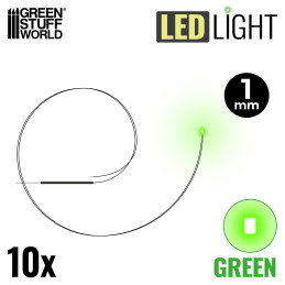 Lumières LED Vertes - 1mm | Lumières LED 1mm Lumières LED Vertes - 1mm | Lumières LED 1mm