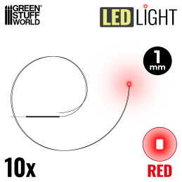 Lumières LED Rouge - 1mm | Lumières LED 1mm