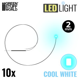 Lumières LED Blanche Froide - 2mm | Lumières LED 2mm