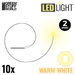 Lumières LED Blanche Chaude - 2mm | Lumières LED 2mm