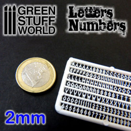 Letters and Numbers 2 mm | Letters and Numbers for Modelling