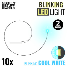 Luci LED INTERMITTENTI -BIANCO freddo - 2mm | Luci LED 2mm