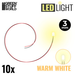 Warm White LED Lights - 3mm | LED Lights 3mm