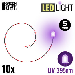 LEDs Luz ULTRAVIOLETA - 5mm Luces LED 5mm