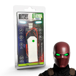 Yeux LED flexibles cosplay pour masque - Vert