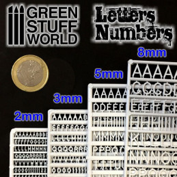 Letras y números 2mm