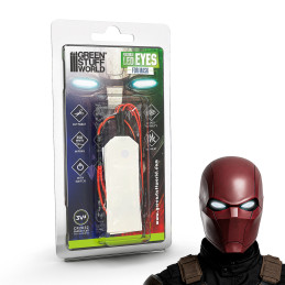Ojos LED flexibles Cosplay - Blanco