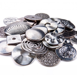 Perles CONNECTEURS ronds Set 85gr - Grands | Fermoirs et Chaînes