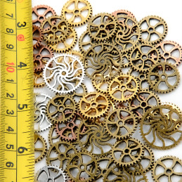 Set SteamPunk RUOTE SPIRALE 85 gr. | Ruote e Ingranaggi Set SteamPunk RUOTE SPIRALE 85 gr. | Ruote e Ingranaggi