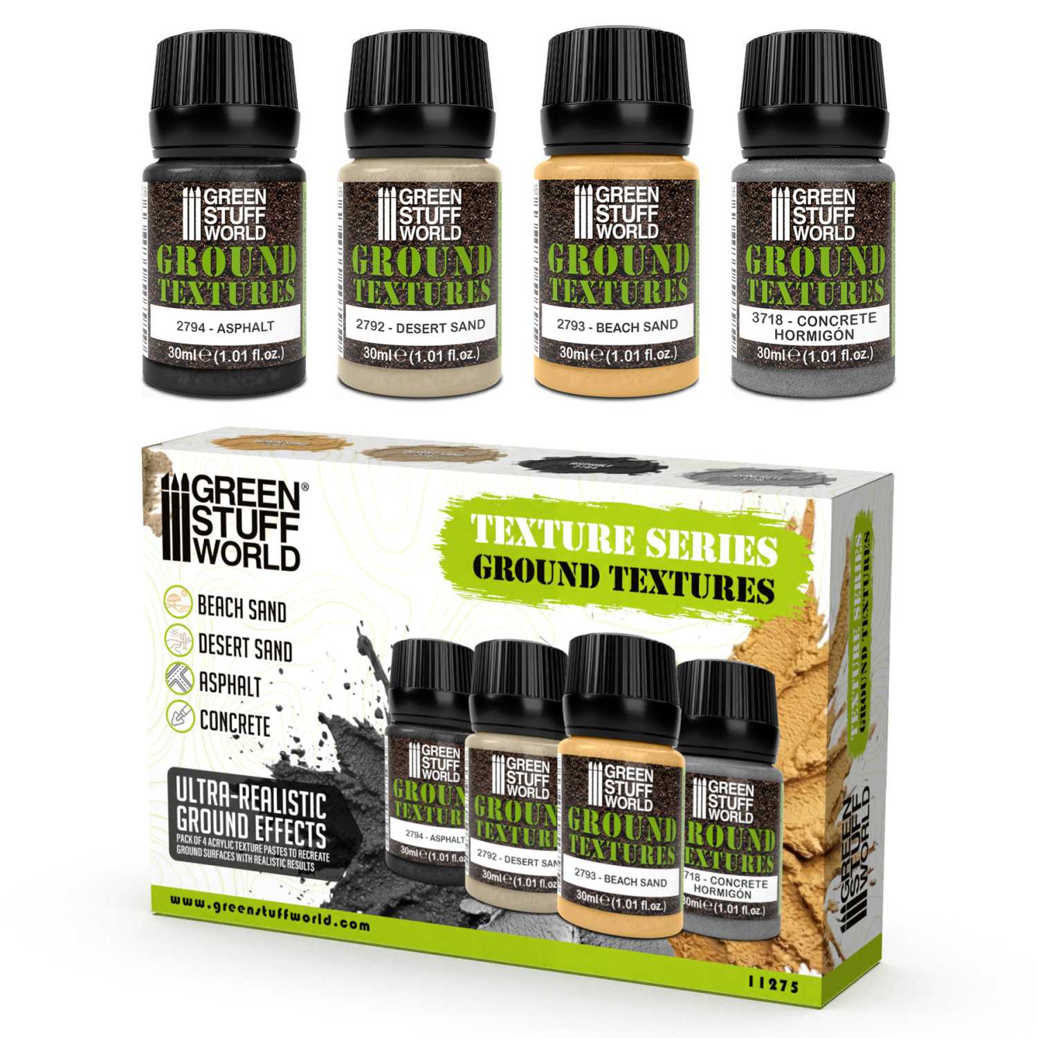 Set texturas de Suelo 30ml (Pack x4)