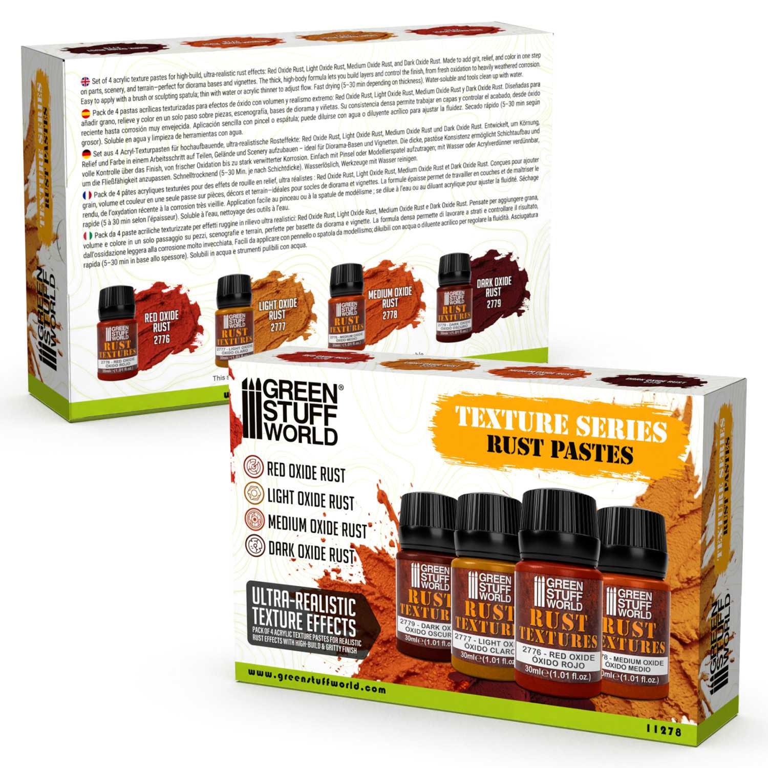 Rust Texture Set 30ml (Pack x4) - GSW