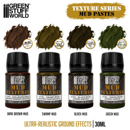 Set de textures de boue 30ml (Pack x4)