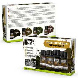 Mud textures set 30ml (Pack x4)
