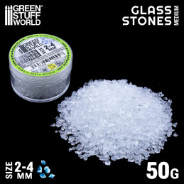 Piedras de Cristal rotas 2-10mm | Efecto nieve