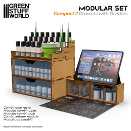Compact Horizontal Organizer with 2 double drawers