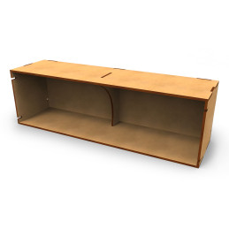 Présentoir horizontal compact polyvalent
