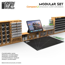 Organizador Horizontal compact con 2 cajones dobles