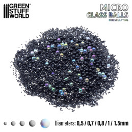 Micro boules en verre (0.5-1.5mm) | Micro boules