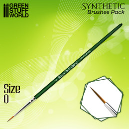 GREEN SERIES Pinceau Synthétique - 0 | Pinceaux Maquettes