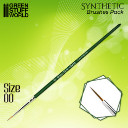 GREEN SERIES Pincel Sintetico - 00 Pinceles Modelismo