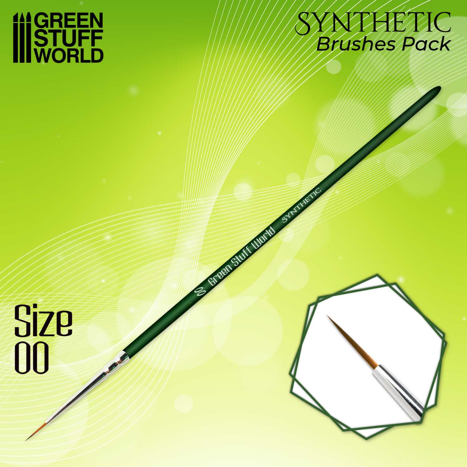 GREEN SERIES Pennello Sintetico - 00 | Pennelli per modellismo GREEN SERIES Pennello Sintetico - 00 | Pennelli per modellismo