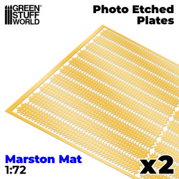 Plaques de Photogravées - MARSTON MATS 1/72 | Photodécoupe Marston Mats