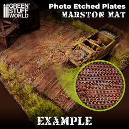 Messing-Tiefdruckbleche - Sandblech MARSTON MATS 1/48 | Photogeätzte Sandbleche