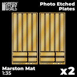 Messing-Tiefdruckbleche - Sandblech MARSTON MATS 1/35 | Photogeätzte Sandbleche