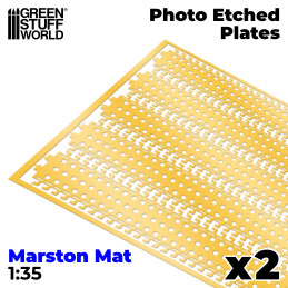 Messing-Tiefdruckbleche - Sandblech MARSTON MATS 1/35 | Photogeätzte Sandbleche