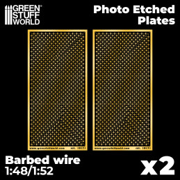 Photo-etched Plates - Barbed Wire | Barbed wire