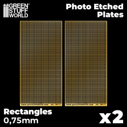 Photo-etched Plates - Medium Rectangles | Photo etch Mesh Plates
