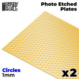 Photo-etched Plates - Large Circles | Photo etch Mesh Plates