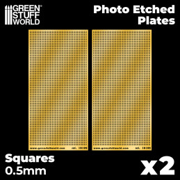 Photo-etched Plates - Small Squares | Photo etch Mesh Plates Photo-etched Plates - Small Squares | Photo etch Mesh Plates