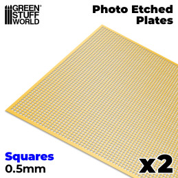 Photo-etched Plates - Small Squares | Photo etch Mesh Plates Photo-etched Plates - Small Squares | Photo etch Mesh Plates