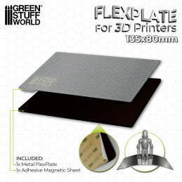 Piastre flessibili per stampanti 3D - 135x80mm | Piastre per stampatura flessibili