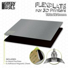 Placas flexibles para impresoras 3D - 192x120mm Placas de impresion flexibles Placas flexibles para impresoras 3D - 192x120mm Placas de impresion flexibles