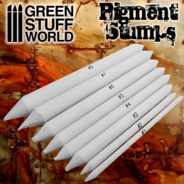Set 8x Pigment Blending Stumps | Weathering Brushes Set 8x Pigment Blending Stumps | Weathering Brushes