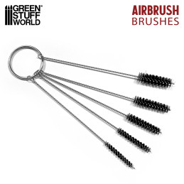 Kit de escobillas para limpiar el interior del aerógrafo Kit de escobillas para limpiar el interior del aerógrafo