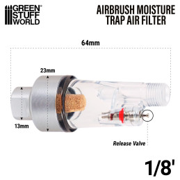 Airbrush Moisture Air Filter 1/8 | Airbrushing Airbrush Moisture Air Filter 1/8 | Airbrushing