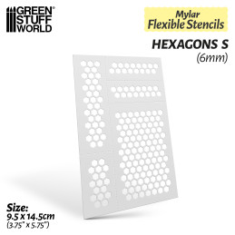 Plantillas Flexibles - HEXAGONOS S (6mm) Plantillas Flexibles - HEXAGONOS S (6mm)