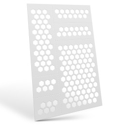 Stencil Flessibili - ESAGONI M (7mm) | Stencil flessibili