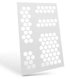 Flexible Stencils - HEXAGONS L (9mm) | Flexible stencils