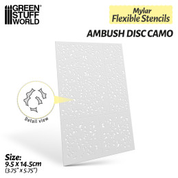 Pochoirs flexibles - Disque de camouflage (différentes tailles) | Pochoirs flexibles Pochoirs flexibles - Disque de camouflage (différentes tailles) | Pochoirs flexibles